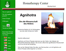 Tablet Screenshot of homatherapy.de