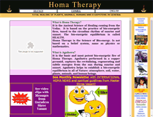 Tablet Screenshot of homatherapy.info